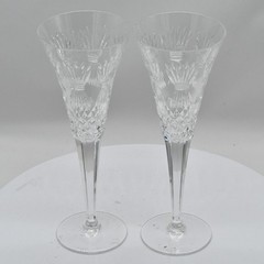 Vintage Waterford Millennium Collection Prosperity SFL4 Pair Of Toasting Flutes