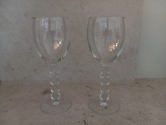 Year 2000 Vintage Wine Glasses, Set of 2, Y2K Millennium Edition