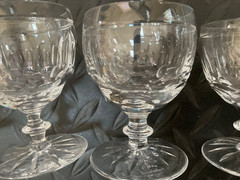 Lot of 8 Edinburgh Crystal Glasses Asst Sizes Scotland No Box Free Shipping