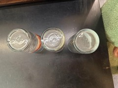 Vintage Fish Pint Glasses Set of 3 Blue Rim Fishing Nautical Coastal Barware