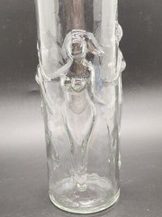 Vintage La Femme 3D Naked Nude Lady Woman Drinking Glass Decor 9″ Tall