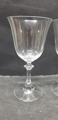 2 ROYAL BAVARIAN CRYSTAL WINE GLASSES STEMWARE 7 1/8″