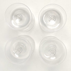 SET OF 4 Vera Wang Wedgwood St. Tropez Water Ice Tea Glasses Goblets Party Event