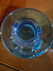 Weishar Moon & Stars Colonial Blue 7 oz Footed Tumbler