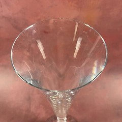 Stylish Single French Crystal D’Arques Champagne Glass With Hearts Stem
