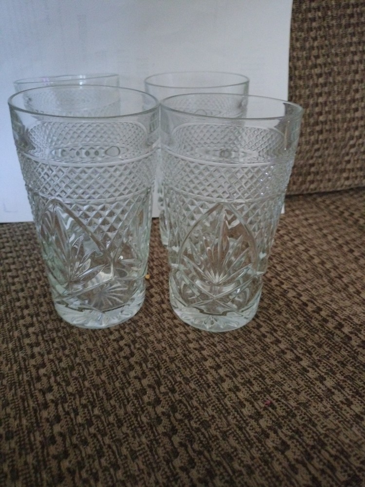 Set Set of 4 Cristal d’Arque Durand Luminarc Antique Iced Tea Cooler glasses