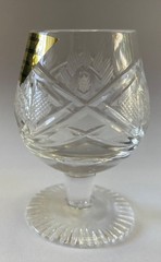 * Set of 6 * NEW B Koscianski Cut Glass 24% Crystal Brandy Snifters Poland 2.75”