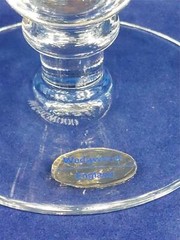 Wedgwood Glass Commemorative 1952-1977 Queen Elizabeth II Silver Jubilee Goblet