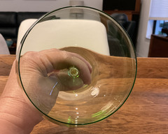 Lenox Tuscany Green Balloon Wine Glass Crystal Stemware