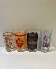 Set of 4 Kentucky Derby Julep Glasses 1997 2007 2014 2022 Official Collectible
