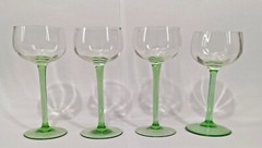 9135152 Set 4 Wine Glasses Art Nouveau H17cm