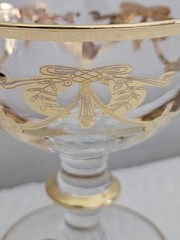 Vintage Vetri Artistici Real 24KT Gold Trim Glass