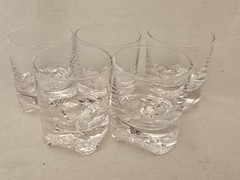 Vtg MCM Set of 5 Iittala Finland Gaissa Cordial / Shot Glasses Tapio Wirkkala