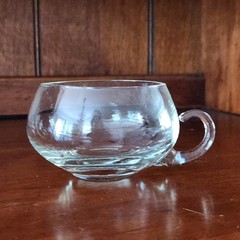 NEW *4* Blown Glass Moderno Riekes-Crisa Vintage Crystal Punch Cups