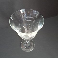 Royal Bavarian Crystal Wine Water Glass 6.5″ Faceted Stemware Goblet Germany