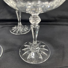 Galway Crystal Shannon Pattern Champagne/Tall Sherbet Glass Set of 4-NEW