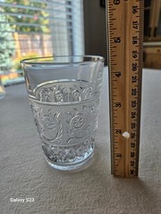 Set of 4 VTG Duncan Miller Sandwich Glass Tumbler Approx 4.5″H x 3″W–EXCELLENT