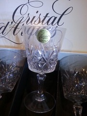 Masquerade Cristal D’ Arque France 5 3/4 Oz Wine Glasses Set Of 6 NIB