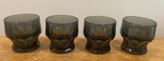 Anchor Hocking Georgian Smoke 5 oz Flat Tumbler Set Of 4 3″ Tall