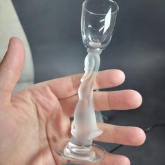 Heisey Glass 2 Frosted Goose Stem Wine Glass 1940’s Heisey Animals & Figurines
