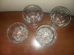 Pasabahce Palaks 3.75″ Old Fashioned/Drinking Glasses -Set of Four – Ten Paneled