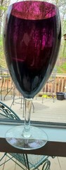 Wine Goblets Set /4. Plum Color. Beautiful!