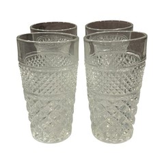 Wexford Anchor Hocking Set of 4 Flat Tumblers Glasses 5-1/4”T x 3”W 10 oz.