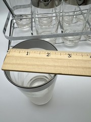 Vintage Dorothy Thorpe Retro style Water Goblet Glasses Carrier MCM Tumblers