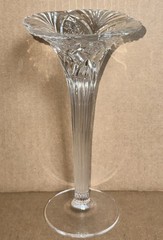 CRISTAL D’ARQUES Lead Crystal 8 Candleholder Vincennes Pattern By J.G Durand.
