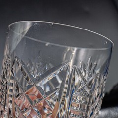 DAMAGED Waterford Crystal Clare Old Fashioned Tumbler Glass- 3 3/8″ FREE US SHIP