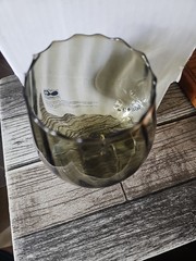 Vintage Empoli Smokey Green Brandy Snifter. 6 1/2”