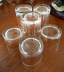 VTG Hand Blown OLD FASHIONED Rocks Glasses HIGHBALL Tumblers POLAND Set Of 6