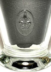 LA ROCHERE ~ Early 8.5 oz. OLD FASHIONED/WHISKY GLASS (Fleur de Lys) ~ France