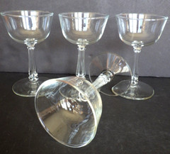 Set of 4 Libbey #3002 Stemmed Liquor Cocktail Glasses 4 oz. Capacity