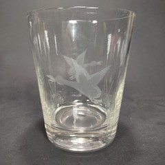 West Virginia Glass Specialty # 678-5 Set of 4 Flat Tumblers Etched Glasses 4.5″