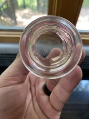 Beautiful Steuben Clear Threaded Art Glass Small Tumbler Glass