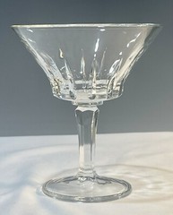4 Sorrento Champagne Fidenza Vetraria Italy Vintage Italian set of 4 Clear