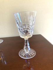 Set of 9 Waterford Crystal Kylemore Wine Signed Glasses-4 are 6.75″ & 5 are 6″
