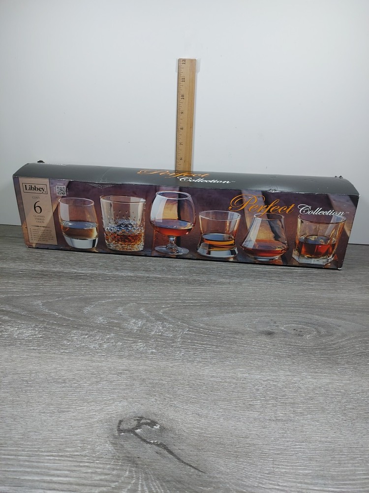 6 – Libbey – Liquor – Whisky Scotch Tequila Cognac and Rye Glasses