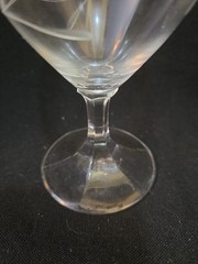 Vintage Fine Crystal Wine Glasses By Diamond Craft Co. With Original Box/Papers