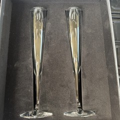 Waterford Elegance Collection Champagne Trumpet Flutes – Pair of 2 NEW 11″