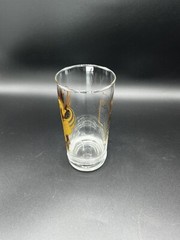 Aries Zodiac Glass Tumbler Gold Highball Tom Collins Barware MCM 5” H