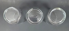 Set of 3 Bohemia Crystal Tumbler Style Drinking Glasses 5-1/8″Tall