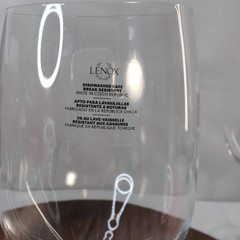 Lenox European Wine Glasses 21oz Set of 4 Crystalline Stemware Czech Republic