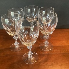 Tiffin-Franciscan Manchester Stem 17679 Water Goblet 6-7/8” – Set Of 6 Glasses