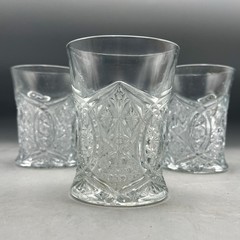 EAPG Star And Arch Tumblers Glasses Set Of 4 Early American Pattern Glass