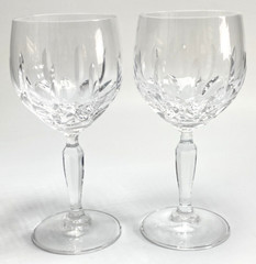 Vintage «Embrace» by Mikasa Stemmed Wine Glasses Set of 2-Discontinued 1979-1981