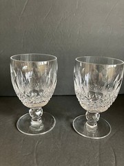 Waterford Crystal Set of 2 COLLEEN 5 1/4″ Water Goblets MSRP $75 ea Excellent!