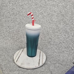 Starbucks Disneyland Studded Holiday Tumbler 24oz Mickey Mouse Candy Cane Cup