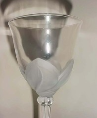 Set of 5 J G Durand Crystal Water Goblet Florence Satine VGUG